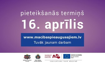 Līdz 16. aprīlim turpinās otrā pieteikšanās ES fondu mācībām pieaugušajiem